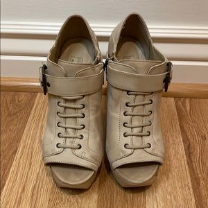 Mia Limited Edition genuine leather platform heels